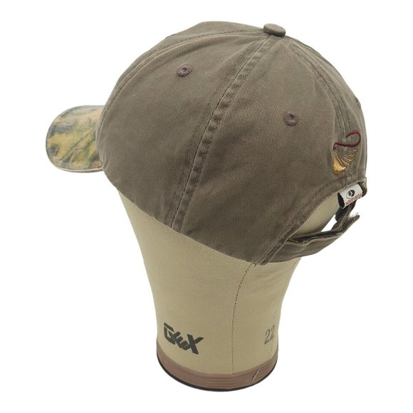 Mossy Oak Camo Brim Strapback Cap US Smokeless Tobacco Trucker Baseball Hat - Picture 10 of 12